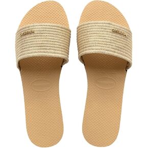 Havaianas Women's You Malta Sandal - Metallic Summer Sandals for Women - GOLDEN, 9/10W - 8M