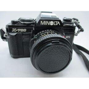 Minolta X-700 35mm Film SLR with Minolta MD 50mm 1:2 Manual Focus Lens (Renewed)