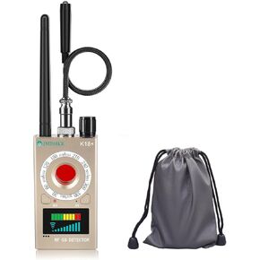 JMDHKK K18+ Hidden Camera Detector, Spy Camera Finder, Bug Detector, Magnetic Field Detector, Listening Device Detector – Privacy Protection Tool for Home, Office, Hotel, and Travel Security（ Gold