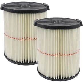 Replacement Filter Fit for Craftsman 9-38754 CMXZVBE38754 Red Stripe General Purpose Wet Dry Vac Replacement Filter for 5 to 20 Gallon shop vacuums, 2Pack