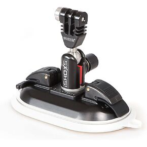 Power Force Cup Prox | Suction Cup Mount | Suitable for GoPro and Compatible ActionCam | Perfect for Windshield Smooth Surfaces - White Membrane