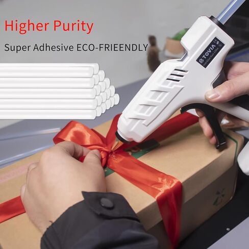 طقم مسدس غراء ساخن عالي درجة الحرارة مع التبديل ، T Tovia بالحجم الكامل 120 واط ، مدفع غراء ذوبان ثقيل مع 20 مساءً عصي الغراء الصافية لحرف DIY ، والزينة ، والإصلاحات السريعة ، والهدايا in Kuwait