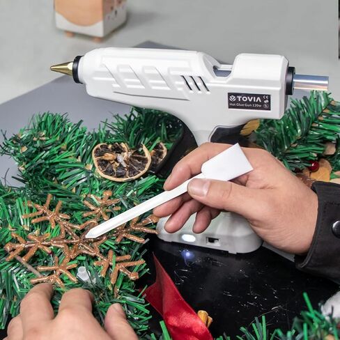 طقم مسدس غراء ساخن عالي درجة الحرارة مع التبديل ، T Tovia بالحجم الكامل 120 واط ، مدفع غراء ذوبان ثقيل مع 20 مساءً عصي الغراء الصافية لحرف DIY ، والزينة ، والإصلاحات السريعة ، والهدايا in Kuwait