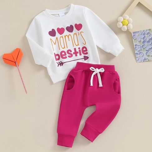 طفل طفلة طفلة سقوط ملابس ملابس طباعة من النوع الثقيل للركض بانت ملابس ملابس لطيفة الخريف ملابس الشتاء in Kuwait
