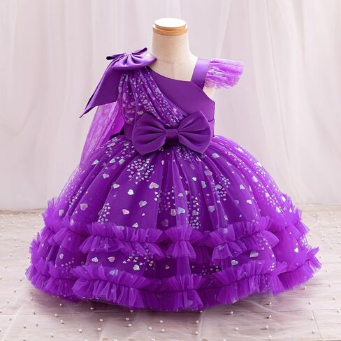 Ibtom Castle Girls Birthdy Party Dress Tullets Tulle Princess Dress Toddler Flower Girl Wedding Prom Pageant Dress in Kuwait