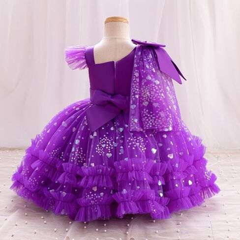 Ibtom Castle Girls Birthdy Party Dress Tullets Tulle Princess Dress Toddler Flower Girl Wedding Prom Pageant Dress in Kuwait