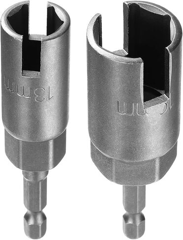 Harfington 2pcs hex nut driver brick pret 13mm 19mm 6-points Socket 1/4 "Hex Shank Nut Setter CR-V Steel Change Nut for Power Drills Drvers in Saudi Arabia