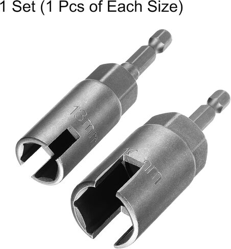 Harfington 2pcs hex nut driver brick pret 13mm 19mm 6-points Socket 1/4 "Hex Shank Nut Setter CR-V Steel Change Nut for Power Drills Drvers in Saudi Arabia