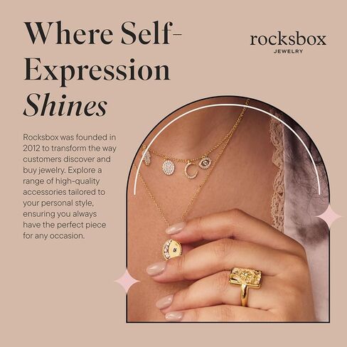 عقد بقلادة على شكل بطاقة التارو من Rocksbox - قلادة سلسلة ذهبية للنساء - طلاء ذهب عيار 14 قيراط - مجوهرات عالية الجودة - 20 بوصة مع موسع in Kuwait