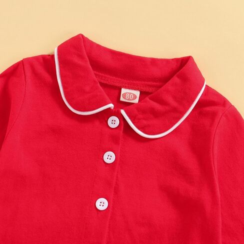 Sayoo Toddler Baby Girls Christmas Valentines Pajamas مجموعة Frill Trim Trim Shend Hend Button أسفل السراويل 2pcs ملابس النوم in Kuwait