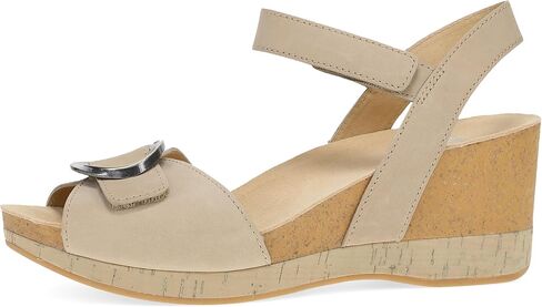 Dansko Stella Multi-Strap Wedge Sandal for Women - Cork/EVA Wedge with Arch Support -Fully Adjustable Straps-Lightweight Rubber Outsole in Saudi Arabia