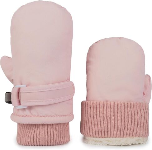INOGIH Kids Toddler Snow Mittens Winter Cold Weather Fleece WarmWater-repellent Ski-Mittens for Baby Girls Boys in Saudi Arabia