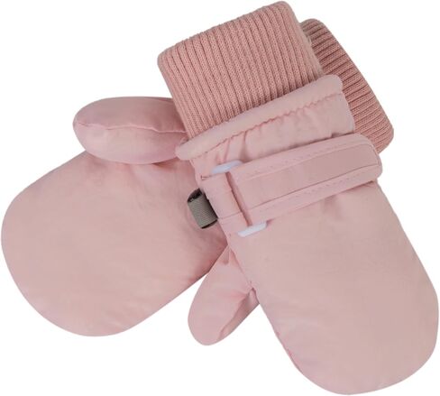INOGIH Kids Toddler Snow Mittens Winter Cold Weather Fleece WarmWater-repellent Ski-Mittens for Baby Girls Boys in Saudi Arabia