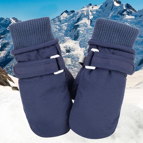 Kids Waterproof Ski Snow Mittens - Winter Warm Fleece Gloves for Boys Girls Cold Weather (for 4-8 years) in Kuwait