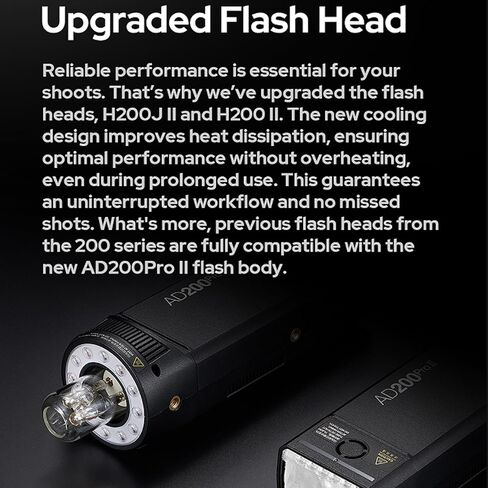 GODOX AD200 Pro II AD200Pro II 200Ws 2.4G Flash with Godox X3-C Trigger for Canon, 500 Full Power Flashes, 0.01-1.8s Recycling TTL Speedlite Pocket Monolight Strobe Flash (Upgraded Godox AD200 Pro) in Kuwait