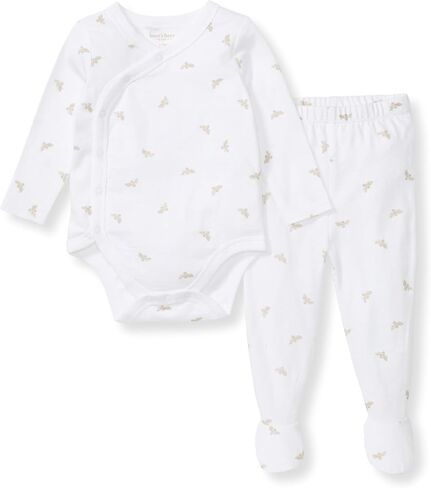 Burt's Bees Baby Unisex Bodysuit and Pant Set, 100% Organic Cotton in Kuwait