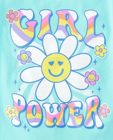 The Children's Place Baby Girls' and Toddler Assorted Everyday Short Sleeve Graphic T-Shirts,multipacks in Saudi Arabia