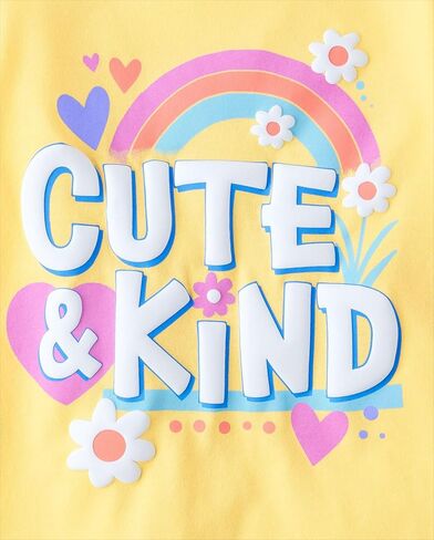 The Children's Place Baby Girls' and Toddler Assorted Everyday Short Sleeve Graphic T-Shirts,multipacks in Saudi Arabia