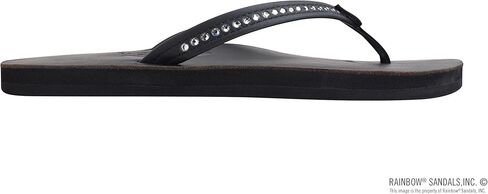 Rainbow Sandals Women's Single Layer Premier Leather w/Swarovski Crystal Narrow Strap in Kuwait