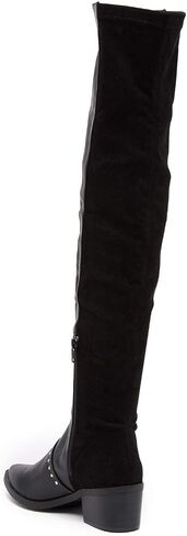 Womens Zaria Pointed Toe Over Knee Fashion, Black, Size 5.0 in Saudi Arabia