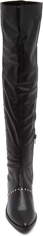 Womens Zaria Pointed Toe Over Knee Fashion, Black, Size 5.0 in Saudi Arabia