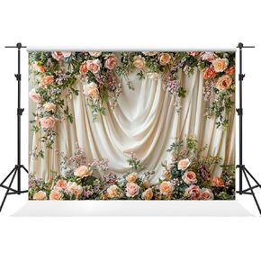 Kate 7×5ft Spring Flowers Vine Backdrop Photography Wedding Maternity Party Banner Background Photography Professional Studio Prop Photos Videos
