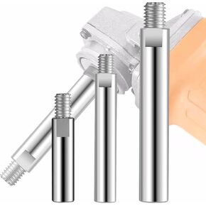 5/8"-11 Angle Grinder Extension Shaft Connecting Rod 3PCS，Compatible with Makita, Dewalt, Bosch, Hitachi, Milwaukee, Metabo and Other Brands，nophike Tool