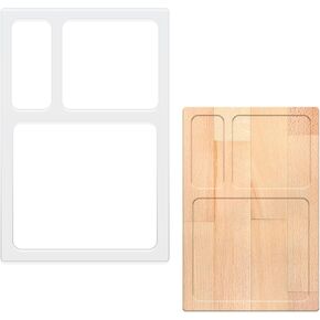 3 Pocket Tray Router Templates, Acrylic Router Tray Templates for Woodworking, DIY Router Inlay Template for Painting Supplies and Craft Projects Tracing Guide Tools