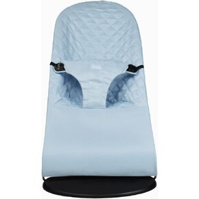 Fabric seat for Bouncer Compatible with Babyjörn Bouncer (Cover, seat): Balance, Soft & Bliss. Cover for Baby Bouncer. Baby seat for Hammock: Ergonomic. Hypoallergenic - Soft Blue