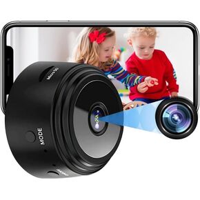 Spy Camera Hidden Camera,WiFi Mini Nanny Cam Wireless Camera for Home Office Security,Pet Dog Camera Indoor Outdoor Baby Camera，Secret House Camera with Motion Detection Night Vision