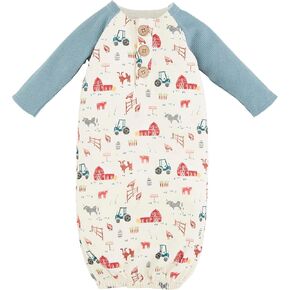 Mud Pie Baby Farm Sleeper Gown; 0-3M