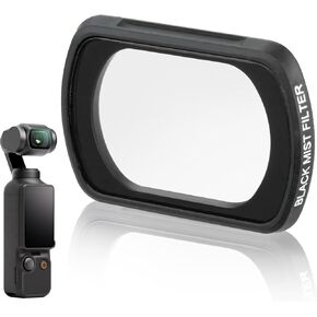 DJI Pocket 3 Magnetic Black Diffusion 1/4 Filter，Limcox Dreamy Cinematic Soft Effect Lens Filter Compatible with DJI OSMO Pocket 3 Action Camera LCD Touch Screen Protectors Kit