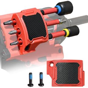 Bit Holder for Milwaukee M12 Impact Driver, Magnetic Tool Holder with Two Screws, Bits Holster ‎Only for M12 GEN3