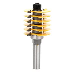 Cabinet Door Router Bits, Finger Joint, Cabinet Router Bits 1/2 Shank, Finger Pull Router Bit 16000RPM, Jointer Router Bit with 1-13/16 Inch Diameter