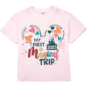 Magical Shirt for Toddler Baby Girl Animal Kingdom Castle Tshirt Cute Graphic Tees Vacation Short Sleeve Tops