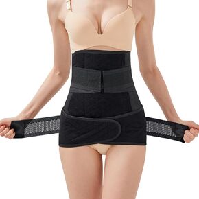 Trendyline Postpartum Belly Band Wrap: C Section Belly Binder Post Partum Recovery Support Belt After Pregnancy - Abdominal Post Surgery Girdle For Women Tummy Tuck Compression X-Large Nude