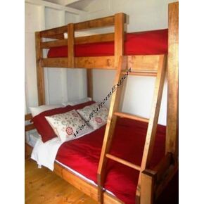 Bunk Bed Split-Size How-to Book; Paper Pattern Plan to DIY and Easily Build King Over Queen Over Full Over Twin Beds