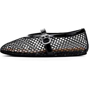 Mesh Ballet Flats for Women Drawstring Comfortable Round Toe Women's Flats Versatile Casual Office Shoes