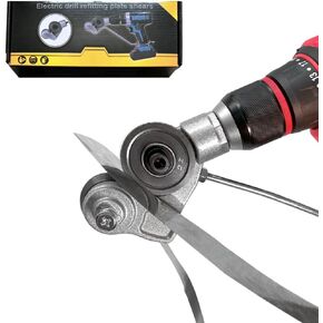 Sheet Metal Cutter for Drill Cortadora de Metal Cutting Tool Special Edition - Specially Reinforced for Cutting Flat Iron, Steel,Copper, Aluminum Sheets 21 Gauge thick and Below