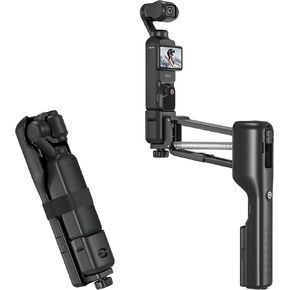 Tomat Osmo Pocket 3 Handheld Stabilizer Storage Protective Case Mini Z-Axis Anti-Shake Handle Grip Holder for DJI Pocket 3 Foldable Adapter Accessories with 1/4 Threaded Hole