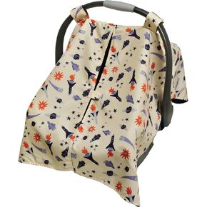 GoldBug Lightweight Car Seat Canopy Cover - Backyard Bugs