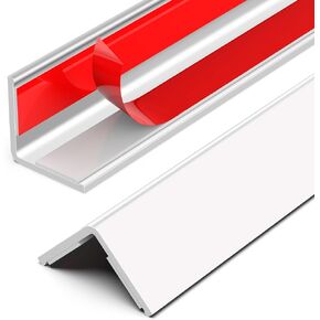 ‎Frychee Wall Corner Protector, Walls Edge Protector，Self-Adhesive Wall Corner Guards,PVC Double Side Edge Protector， Furniture Stairs Guard (2, 2.5x90cm/0.98x35.4in)
