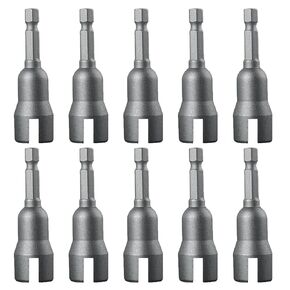Hurricane Nut Drill Bit, Hurricane Shutter Bolts, Wing Nut Drill Bit, Power Wing Nut Hexagonal Shank, 1/4 Hurricane Louver Panel Nut Screw Socket (3 PCS)