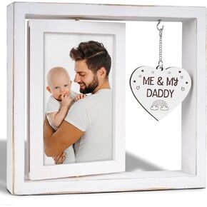 Me and My Daddy Picture Frame,New Dad Gifts,Baby Gifts from Dad,New Baby Gift,Baby Gifts Gender Neutral,First Time Dad Gifts,4x6 Photo Frame Decor