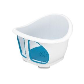 Baby Bath Seat with Suction Cups for Sitting Up for Babies 6-18 Months, Bathtub Design, Royal Blue