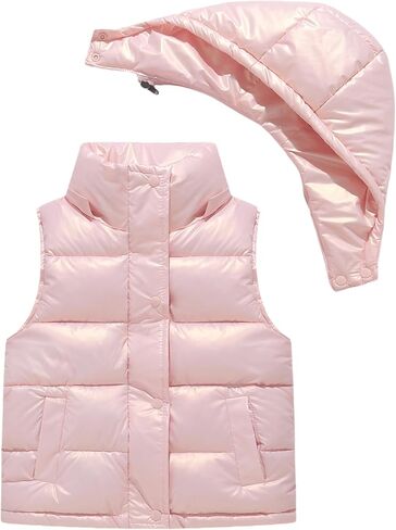 Happy Cherry Boys Girls Down Vest Lightweight Winter Sleeveless Puffer Jacket Water Resistant Wash Free Outerwear Gilet in Saudi Arabia