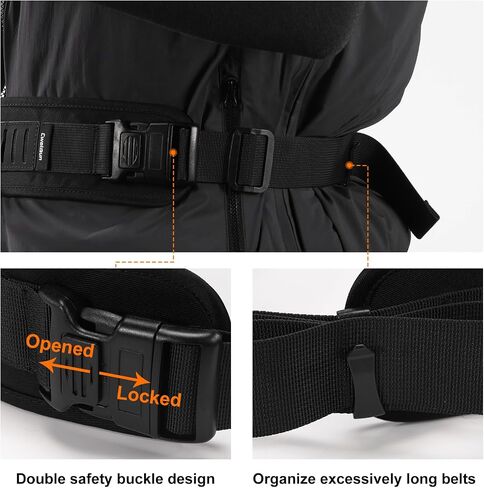 Cwatcun Multi-Function Camera Waist Belt, Outdoor Breathable Adjustable Camera Waist Strap for Photography Accessories in Kuwait