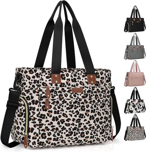 Diaper Bag Tote for Working Mom, Large Travel Baby Diaper Tote, Mommy Baby Bag for Boys and Girls in Kuwait