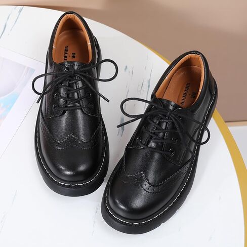 Women Oxford Shoes, Lace Up,Slip Resistant,Brogue Style,Platform Casual Comfort Work Office Dressy Business Shoes for Girls Ladies Women in Saudi Arabia