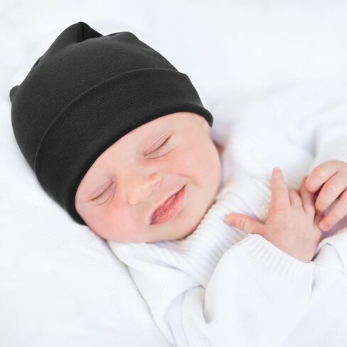 Baby Hats and Mittens Set Toddler Beanie Infant Cap Gloves Newborn Hospital Hats for Baby Boys Girls Essentials 0-6 Months in Kuwait